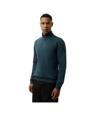 Patrick Mens Harlem Quarter Zip Top (Donkerblauw)