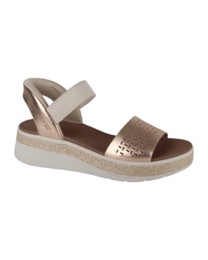Skechers BOBS Sun Ray Dames Roze Gouden Sandalen