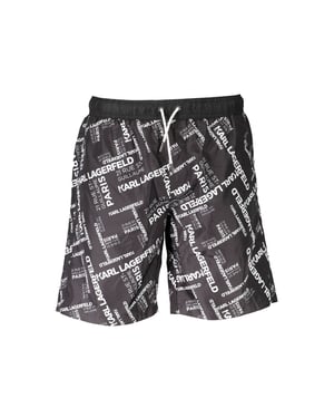 Karl Lagerfeld Nero Polyester Heren Badkleding Boxer