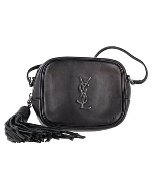 Saint Laurent Blogger Crossbodytas in zwart leer