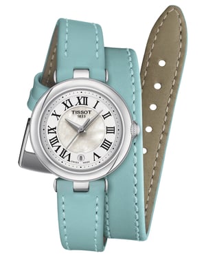 Tissot Bellissima  Xs Double Tour Strap Dames Horloge Blauw T1260101611300