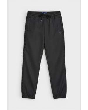 Fred Perry Heren Seizoensgebonden Ge-tapete Trainingsbroek Zwart