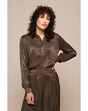 Bellize Blouse Donkerbruin