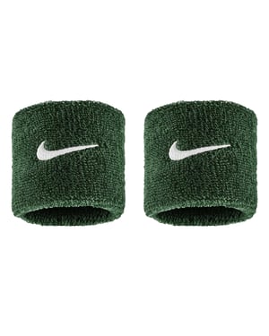 Nike Klassieke Swoosh Zweetband (Set van 2) (Groen/Wit)
