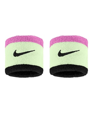 Nike Swoosh Polsband (Set van 2) (Volt/Roze/Zwart)