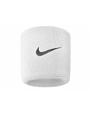 Nike Unisex Volwassenen Swoosh Polsband (Set van 2) (Wit)