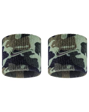 Nike Klassieke Swoosh Dri-FIT Polsband (Olie groen/zwart)