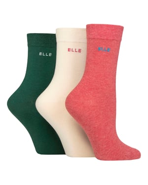 3-pack Dames Effen Katoenen Sokken - Zachte Ademend Dagelijkse Comfort Pasvorm