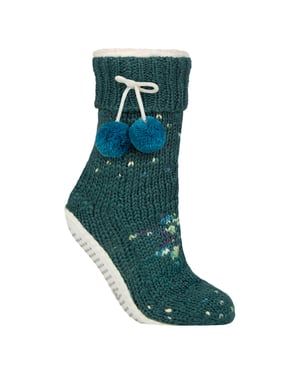 1 Paar Dames Chunky Sherpa Gevoerde Gezellige Moccasins met Pom Pom - Warme Comfort
