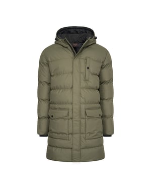 Cappuccino Italia Jas winter Long Puffer Jacket Groen