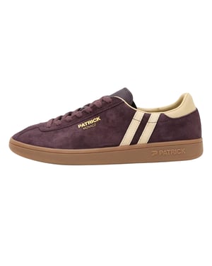 Patrick Mens Monaco Suède Cupsole Sneakers (Donkerbruin/Beige)