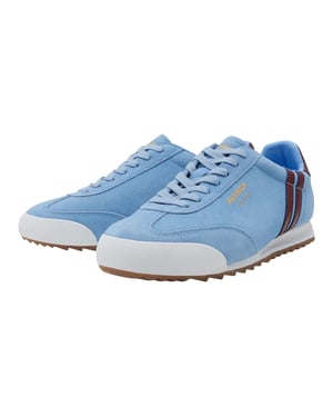 Patrick Mens Dijon Suède Hardloopschoenen (Lichtblauw/Wijnrood/Wit)