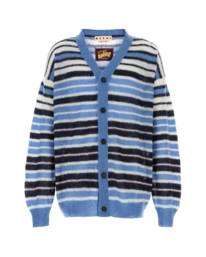 Geborduurde Mohairmix Cardigan