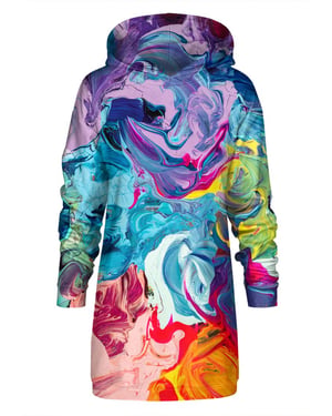 "Paintjob" Oversize hoodiejurk