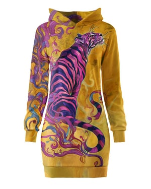 "Whisper of the Tiger" Oversize hoodiejurk
