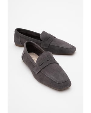 Morne Leren Loafers Dames