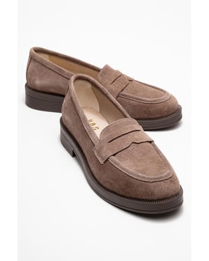 Bree Platform Penny Leren Loafer