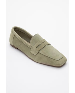 Morne Leren Loafers Dames