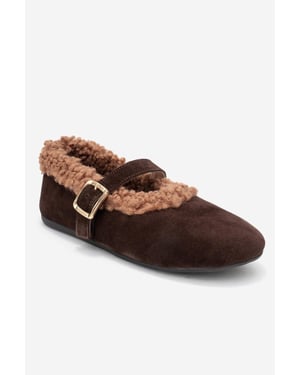 Guin Leren Band Plat Dames