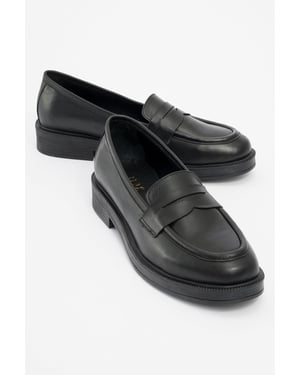 Bree Platform Penny Leren Loafer