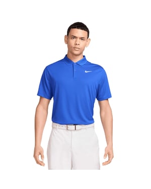 Nike Heren Victory Effen Polo Shirt (Game Royal/Wit)