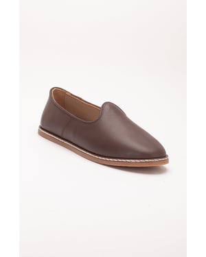 Dalya Leren Instapper Platte Schoenen Dames
