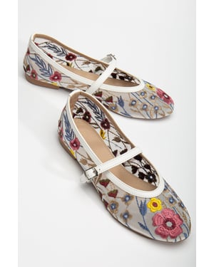 Fauna Mesh Mary Jane Platte Schoenen