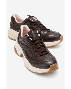 Bambi Bedrukte Mesh Sneakers Dames