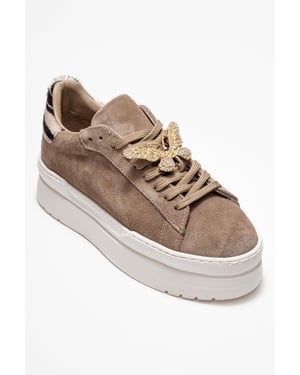 Anda Leren Gesp Sneakers Dames