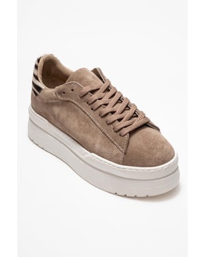 Anabel Leren Platform Sneakers Dames