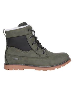 Mountain Warehouse Kinder Chestnut Borg Waterdichte Casual Boots (Khaki Groen)