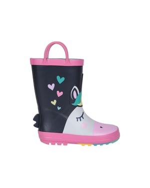 Mountain Warehouse Kinder/Kinder Eenhoorn Wellington Laarzen (Donkerblauw)