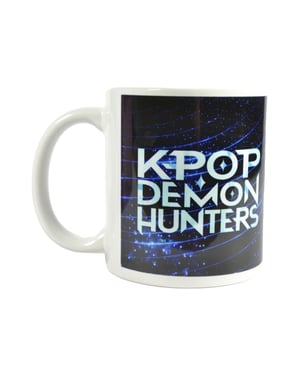 K-Pop Demon Hunters Logo Mok (Wit/blauw)