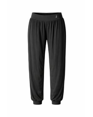 Comfortabele zwarte joggingbroek met elastische tailleband