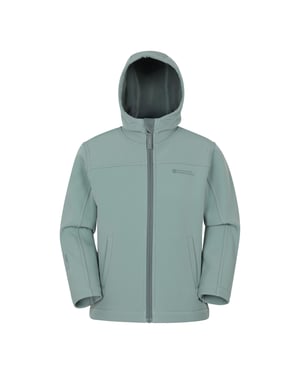 Mountain Warehouse Waterbestendige Soft Shell Jas voor kinderen/Kinderen (Licht Khaki)