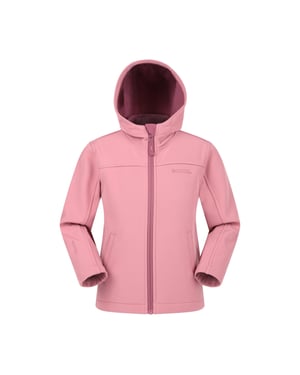 Mountain Warehouse Waterbestendige Soft Shell Jas voor kinderen/Kinderen (Lichtroze)