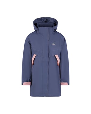 Trespass Meisjes Bronia Waterdichte Jas (Bluestone)