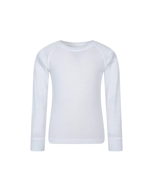 Mountain Warehouse Kinder/Kids Merino II Ronde Hals Base Layer Top (Wit)