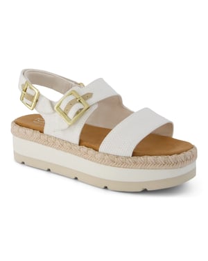 TOMS Giana Textiele Dames Witte Strand Sandalen