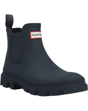 Hunter Downpour Chelsea Rubber Heren Hunter Navy Wellingtonlaarzen
