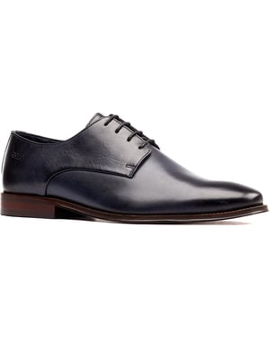 Base London Marley Derby Leren Heren Navy Veterschoenen
