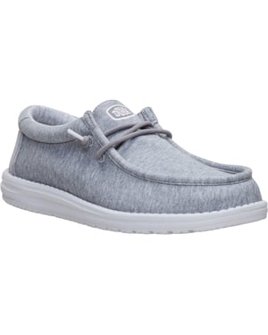 HEYDUDE Wally Stretch Jersey Textiel Heren Grijze Instappers