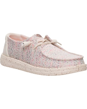 HEYDUDE Wendy Stretch Polyester Dames Taupe/Multi Instappers