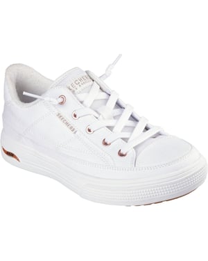 Skechers Arch Fit Arcade - Tot Ziens Daar Textiele Dames Witte Sneakers