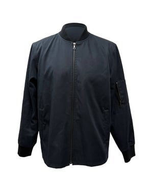 A.P.C. Greg bomberjack van katoen in marineblauw.