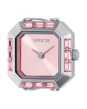Invicta Mini 49581 Dames Horloge - Quartz Uurwerk - Roestvrij Staal met roze Wijzerplaat - 21mm