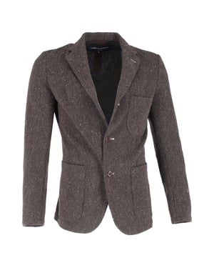 Comme Des Garcons single-breasted blazer van bruine wol.