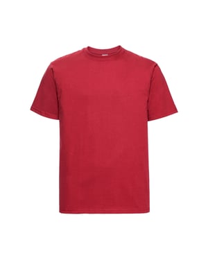 Russell Heren Klassiek Zwaargewicht T-shirt (Klassiek rood)