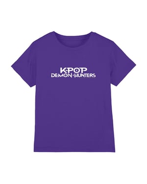 K-Pop Demon Hunters Kinderen/Kinderen Logo T-shirt (Paars)