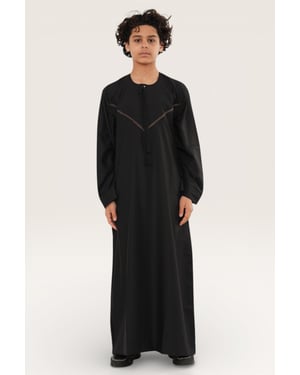 Kinderen jongens Eid bruin Marokkaanse Thobe gewaad Djellaba Ramadan Eid Jubba- K-HM10